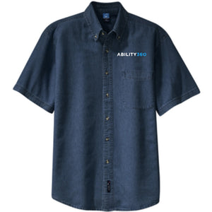 Ability360 - Mens Short Sleeve Denim Shirt (SP11)